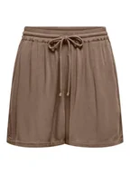 Spodenki damskie - ONLY Szorty "Chiara" w kolorze brązowym - miniaturka - grafika 1