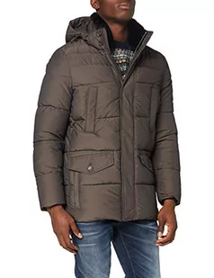 Geox Męska kurtka M Kelthor Parka Quilted, Slate Brown, XL - Kurtki męskie - miniaturka - grafika 1