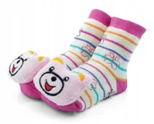 Skarpetki dla dzieci - Ciepłe bawełniane skarpetki z grzechotką r 1-2 lat - miniaturka - grafika 1