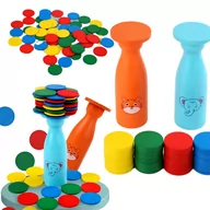 Zabawki interaktywne dla dzieci - Drewniana Wieża Trening Mózgu Nauka Logicznego Myślenia Koncentracja - miniaturka - grafika 1