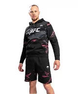 Bluzy męskie - Venum Męska bluza UFC Authentic Fight Week 2.0 - czarny/czerwony z kapturem, XXL, czarny/czerwony, XXL - miniaturka - grafika 1