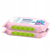 Chusteczki nawilżane - Nivea Chusteczki nawilżane emolientowe 3w1 2x57szt. - miniaturka - grafika 1