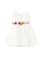 Sukienki i spódniczki dla dziewczynek - Mayoral Sukienka elegancka 1911 Biały Regular Fit - miniaturka - grafika 1