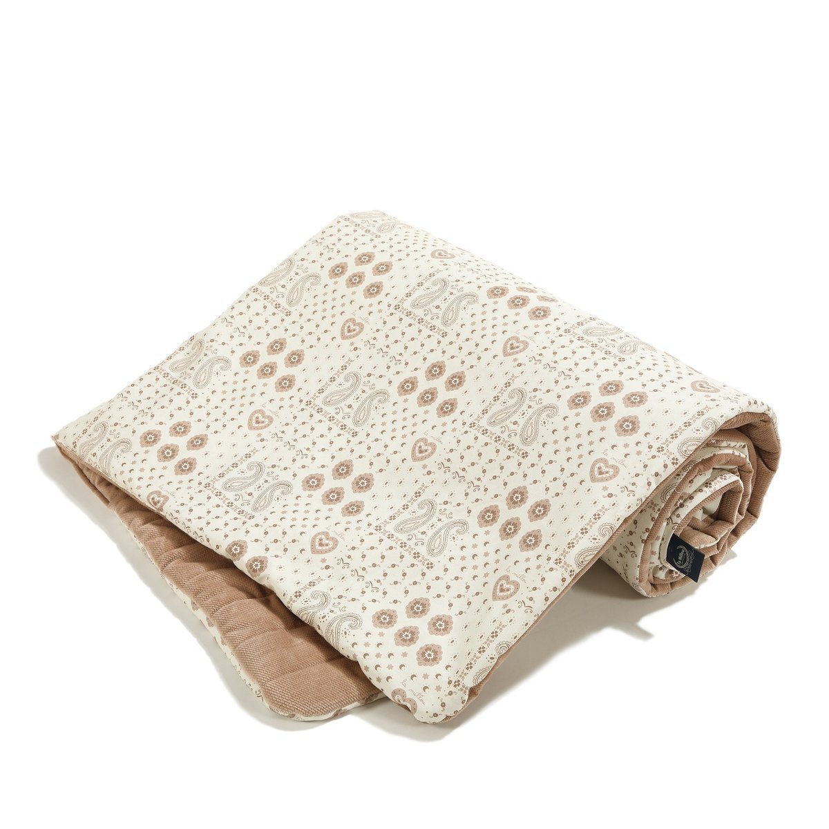 La Millou Ciepły Koc Velvet BANDANA CREAM M