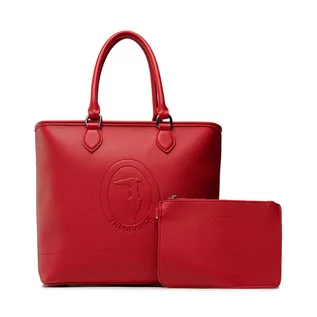 Torebki damskie - Trussardi Torebka Iris Shopper 75B01194 Red - grafika 1