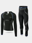Pozostała odzież narciarska - Bielizna Damska Termoaktywna (Góra + Dół) Brugi 4Rch-K9Q Czarny - miniaturka - grafika 1