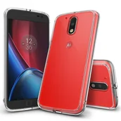 Etui i futerały do telefonów - RINGKE Etui Fusion Motorola Moto G4/G4 Plus - Crystal View + Folia - miniaturka - grafika 1