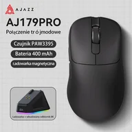 Myszki - Ajazz AJ179PRO -3 Mod-Black-Pixart 3395-8K Charging Dock bezprzewodowa AJ179-PRO-B - miniaturka - grafika 1