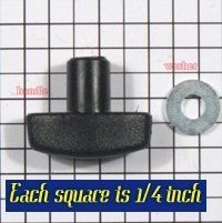 Manfrotto Motylek i śruba zacisku nóg do 190B/DB 6 szt.