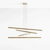 Lampy sufitowe - Aldex Tubo lampa wisząca 8-punktowa złota 1072P30 1072P30 - miniaturka - grafika 1