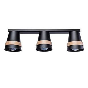 Milagro Venezia lampa sufitowa 3-punktowa czarna MLP5453 MLP5453 - Lampy sufitowe - miniaturka - grafika 1