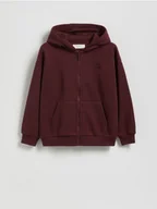 Kurtki i płaszcze dla chłopców - Reserved - Rozpinana bluza z kapturem - bordowy - miniaturka - grafika 1