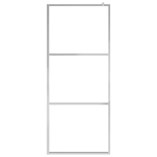 vidaXL VidaXL Ścianka prysznicowa z półką chrom, 80x195 cm, ESG i aluminium - Ścianki i drzwi prysznicowe - miniaturka - grafika 5