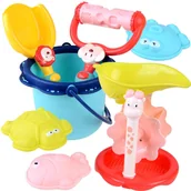 Zabawy w naśladowanie dorosłych - Zestaw wiaderko łopatka foremki do piasku ZA4351 - miniaturka - grafika 1