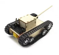 Zabawki interaktywne dla dzieci - Czołg Drewniany Do Samodzielnego Montażu Diy Stem - miniaturka - grafika 1