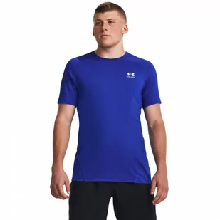 Męska koszulka treningowa Under Armour UA HG Armour Fitted SS - niebieska - UNDER ARMOUR - Koszulki sportowe męskie - miniaturka - grafika 1