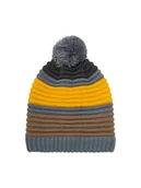 Czapki dla dzieci - Color Kids Czapka w kolorze szaro-jasnobrązowo-żółtym - miniaturka - grafika 1