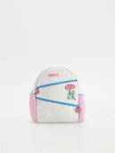 Plecaki - Reserved - Bawełniany plecak Smerfy - złamana biel - miniaturka - grafika 1