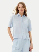 Koszule damskie - Tommy Hilfiger Koszula WW0WW44720 Błękitny Relaxed Fit - miniaturka - grafika 1