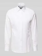 Koszule męskie - Koszula biznesowa o kroju slim fit z kołnierzykiem typu kent - miniaturka - grafika 1