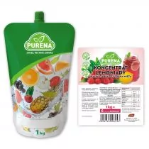 Purena Koncentrat lemoniady malina-cytryna-mięta na 6l 1 kg - Syropy i koncentraty owocowe - miniaturka - grafika 1