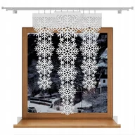 Firany - ŚNIEŻKA 2 panel, ażur, DEKOR rozm. 35x110m - miniaturka - grafika 1