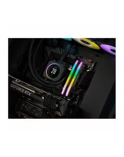 CORSAIR VENGEANCE RGB 96GB 2x48GB DDR5 6800MT/s DIMM Unbuffered 40-50-50-110 Std PMIC XMP 3.0 Black Heatspreader 1.4V - Pamięci RAM - miniaturka - grafika 1