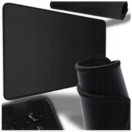 Podkładki pod mysz - PODKŁADKA POD MYSZ MYSZKĘ GAMINGOWA PODKŁADKA MATA NA BIURKO 35x25cm CZARNA - miniaturka - grafika 1