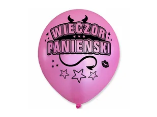 Balon z napisem na wieczór panieński - 30 cm - 5 szt. - Wieczór panieński i kawalerski - miniaturka - grafika 1