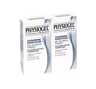 Physiogel Codzienne Nawilżanie żel do mycia twarzy do skóry suchej i wrażliwej 2x150ml - Żele do mycia twarzy - miniaturka - grafika 1