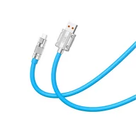 Kable USB - XO Kabel NB227 USB - microUSB 1,2 m 6A niebieski - miniaturka - grafika 1