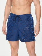 Kąpielówki męskie - Tommy Hilfiger Szorty kąpielowe UM0UM03211 Granatowy Slim Fit - miniaturka - grafika 1