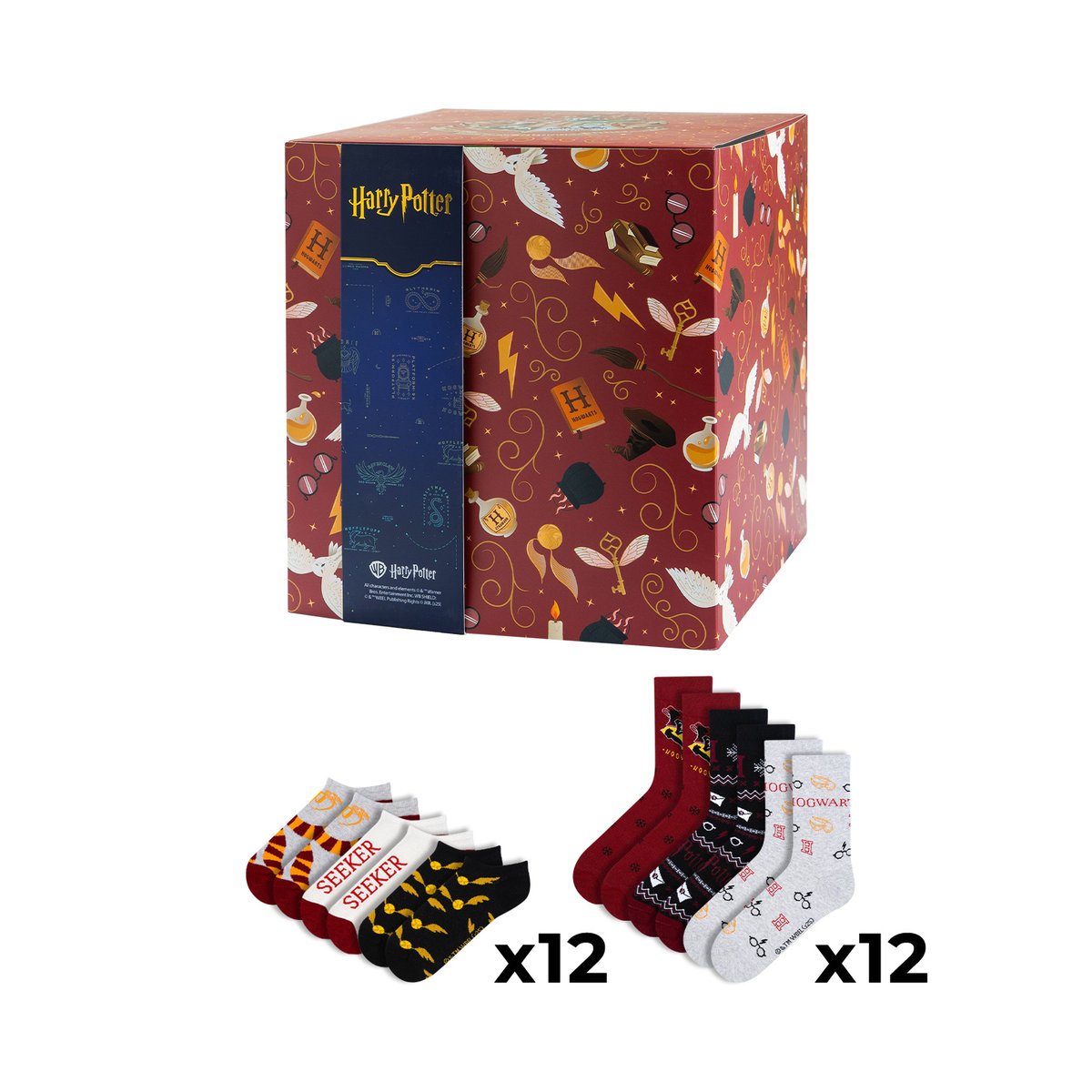 Zestaw Prezentowy ze Skarpetkami Harry Potter 24-pak-40–45