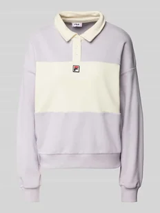Koszulka polo z wyhaftowanym logo model ‘LANGOGNE’ - Koszulki i topy damskie - miniaturka - grafika 1