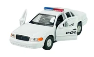 Samochody i pojazdy dla dzieci - WELLY 1999 FORD CROWN VICTORIA POLICJA PROSTY KOGUT 1:34 SAMOCHÓD NOWY METALOWY MODEL - miniaturka - grafika 1