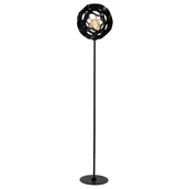 Lampy stojące - Podłogowa kulista lampa Hannelore 10723/01/30 Lucide metalowa czarna - miniaturka - grafika 1