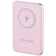 Powerbanki - Verbatim Powerbank indukcyjny `n` Go 15W10000mAh Wireless Magnetic różowy/pink 32248 - miniaturka - grafika 1