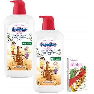 2x Bambino Dzieciaki Żel do mycia ciała i włosów 2w1 Surykatki 1000 ml - Kosmetyki kąpielowe dla dzieci - miniaturka - grafika 1