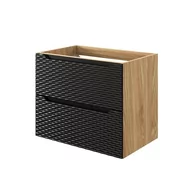 Szafki łazienkowe - Szafka łazienkowa pod umywalkę Comad Ocean 70 cm czarny/jasne drewno 82-70-2S - miniaturka - grafika 1