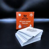 Książki do nauki języka angielskiego - Karty konwersacyjne mini . All year round Queries - miniaturka - grafika 1