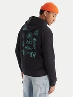 Bluzy męskie - Quiksilver Bluza EQYFT05126 Czarny Comfort Fit - miniaturka - grafika 1