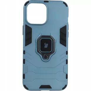 Bizon Etui Case Armor Ring iPhone 13 Pro Max niebieskie BCARIP13PMBL - Etui i futerały do telefonów - miniaturka - grafika 1