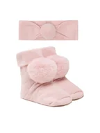 Czapki dla dzieci - Mayoral Zestaw 9657 Różowy - miniaturka - grafika 1