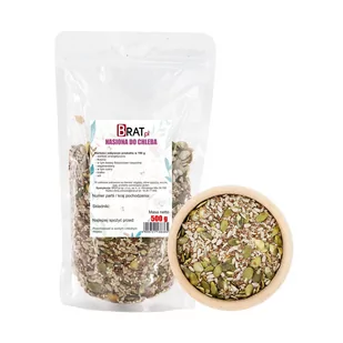 Nasiona Do Chleba z pestkami dyni 500G Produkt Naturalny Wysokiej Jakości - Ziarna i nasiona roślin strączkowych - miniaturka - grafika 1