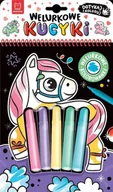 Kolorowanki, wyklejanki - Welurkowe kucyki. Dotykaj i koloruj - Agata Kaczyńska - miniaturka - grafika 1