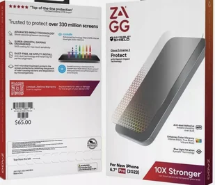 Szkło hartowane Zagg Invisible Shield do iPhone 15 Pro Max - Szkła hartowane na telefon - miniaturka - grafika 1
