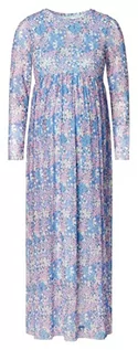 Sukienki ciążowe - ESPRIT Maternity Sukienka maxi z siateczki z kwiatowym nadrukiem na całej powierzchni, Light Blue - 443, XS - grafika 1