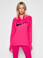 Bluzy sportowe damskie - Nike Bluza techniczna Swoosch Run CZ9231 Różowy Standard Fit - miniaturka - grafika 1