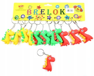 Smok Dinozaur Brelok Do Kluczy Dla Dzieci Do Plecaka Torby Zestaw 12Szt - Breloczki dla dzieci - miniaturka - grafika 1