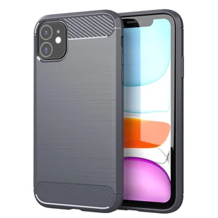 Pokrowiec Etui Do Apple iPhone 11 w BRUSHED SZARY Pokrowiec Ochronny Obudowa Case Cover Cadorabo - Etui i futerały do telefonów - miniaturka - grafika 1